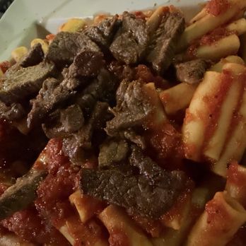 Blue 42 - Steak with marinara pasta - Sports Bars Near Me - Elmwood Park, New Jersey Blue 42 - Steak with marinara pasta - Sports Bars Near Me - Elmwood Park, New Jersey