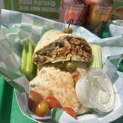 Summer Blends Cafe - New BBQ Chicken Wrap they recommended to me!