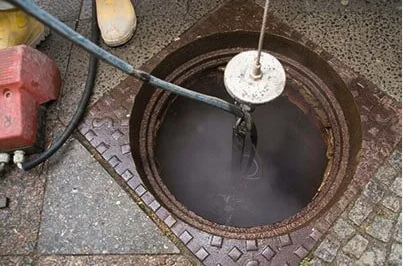 Slide of Flush Drain & Sewer Cleaning