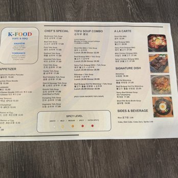 Tofu K Food BBQ - Tofu soup - Korean Near Me - Anaheim, California