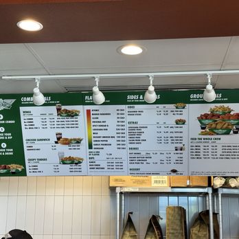Wingstop - Menu right after opening in June 2024 - Chicken Wings Near Me - Longview, Washington