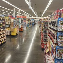 the aisle of a grocery store