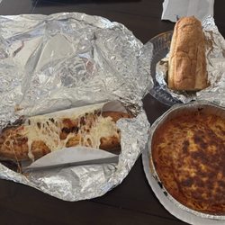 Joe’s Pizza & Pasta - Meatball Hot Sub and Chicken Parmigiana with Garlic Bread