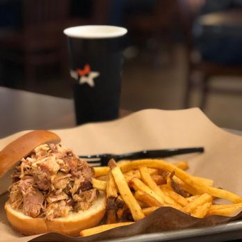 Mission BBQ - The pulled chicken with fries is so basic, but it is so delicious!! - Barbeque Near Me - Troy, Michigan Mission BBQ - The pulled chicken with fries is so basic, but it is so delicious!! - Barbeque Near Me - Troy, Michigan