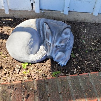 Yoder's Ornamental Concrete - Hand painted wolf - Building Supplies Near Me - Burrton, Kansas Yoder's Ornamental Concrete - Hand painted wolf - Building Supplies Near Me - Burrton, Kansas