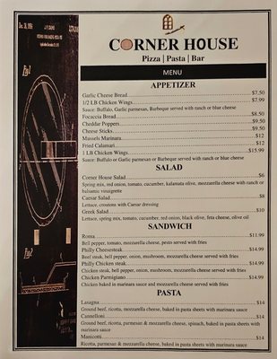 Menu photo 1 Corner House Pizza Pasta Bar Denver, CO Menu photo 1 Corner House Pizza Pasta Bar Denver, CO