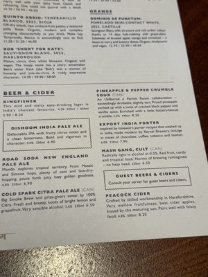 Menu photo 6 Dishoom Canary Wharf London, XGL