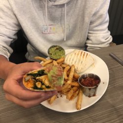 T's Restaurant - Buffalo chicken wrap (mushrooms??)