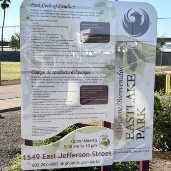Eastlake Park - Park Code of Conduct - Parks Near Me - Phoenix, Arizona Eastlake Park - Park Code of Conduct - Parks Near Me - Phoenix, Arizona
