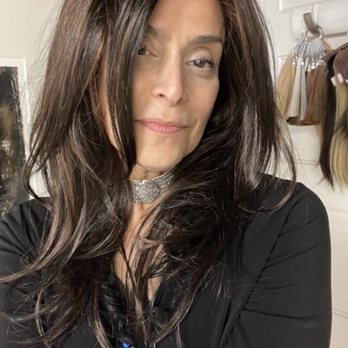 William Collier Design - Our new consultant Stephanie modeling a super cute synthetic wig. She looks amazing! - Wigs Near Me - Seattle, Washington