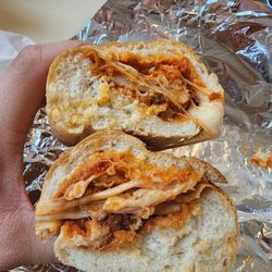 Tony's Pizza & Restaurant - Chicken Parm Sandwich (Inside)
