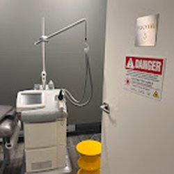 Laser hair removal machine and room