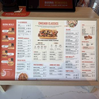 Buona - Menu - Fast Food Near Me - Crown Point, Indiana
