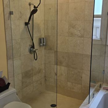 Ideal Glass and Mirror - 2 shower glass panels perfectly installed - Windows Installation Near Me - Torrance, California Ideal Glass and Mirror - 2 shower glass panels perfectly installed - Windows Installation Near Me - Torrance, California