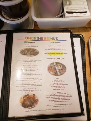 Menu photo 4 Ono Kine Grindz Wauwatosa, WI