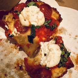 GF Detroit style pizza GF Detroit style pizza