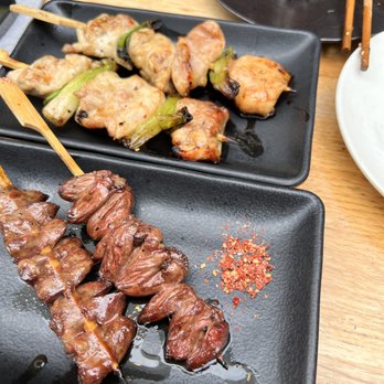 HATCH - Chicken heart; Thigh & Green Onion yakitori - Japanese Near Me - Los Angeles, California