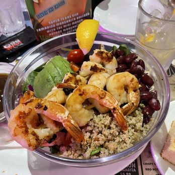 Dallas BBQ - Healthy Power Grilled Shrimp Bowl - Barbeque Near Me - Bronx, New York Dallas BBQ - Healthy Power Grilled Shrimp Bowl - Barbeque Near Me - Bronx, New York