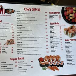 Sogo Express - Menu back