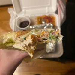 Cafe Salsa - Flat ass burrito, mostly sour cream