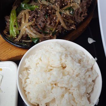 MaMa Satto - Bulgogi ($15) and rice - Sushi Bars Near Me - Ann Arbor, Michigan