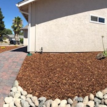 Master Pavers and Landscaping - Beautiful pathway to parking on the side street. - Landscaping Near Me