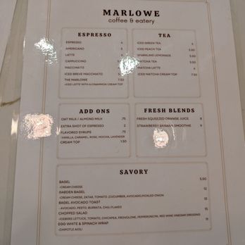 Marlowe Coffee & Eatery - Coffee & Tea Near Me - Los Angeles, California Marlowe Coffee & Eatery - Coffee & Tea Near Me - Los Angeles, California