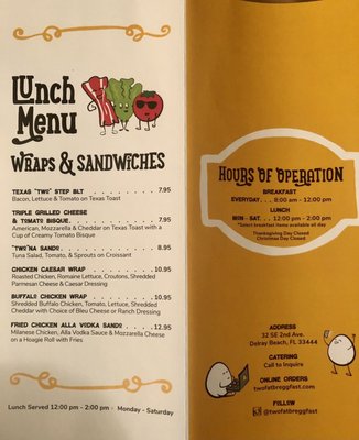 Menu photo 1 Two Fat Cookies Delray Beach, FL
