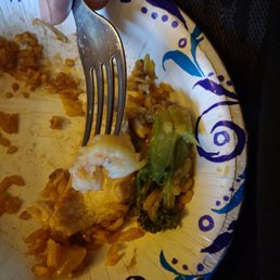 Don't ask for shrimp and chicken bc this is the size of the shrimp you get. Don't ask for shrimp and chicken bc this is the size of the shrimp you get.