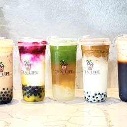 Signature Milk Tea with Boba, Dragon Slayer, Love The Way You Lychee, Dalgona Coffee Roast , Classic Thai Tea Signature Milk Tea with Boba, Dragon Slayer, Love The Way You Lychee, Dalgona Coffee Roast , Classic Thai Tea