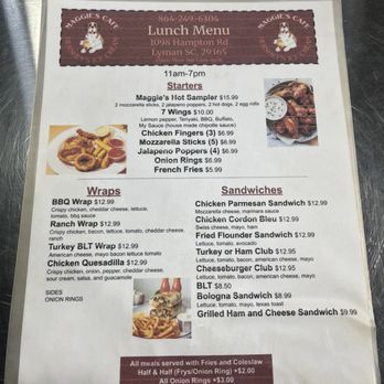 Maggie's Cafe - Memo - American Near Me - Lyman, South Carolina Maggie's Cafe - Memo - American Near Me - Lyman, South Carolina