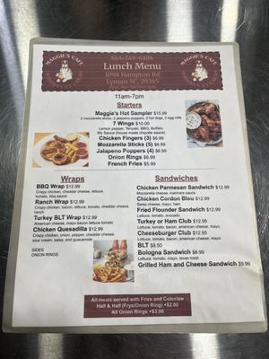Menu photo 3 Maggie's Cafe Lyman, SC Menu photo 3 Maggie's Cafe Lyman, SC