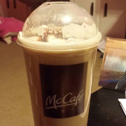 McDonald's - Hot mocha is a cold drink cup
