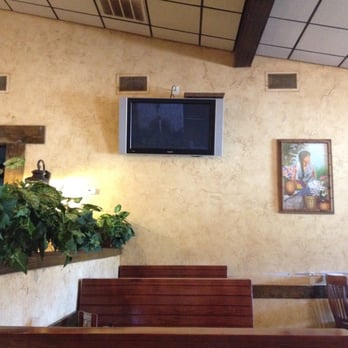 La Pradera - Broken TV for the last year bit still on wall - Tex-Mex Near Me - Corsicana, Texas