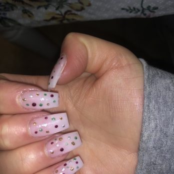 Nails Uncorked Amazon - Nude holiday polka dot set by Steven - Nail Salons Near Me - Eugene, Oregon