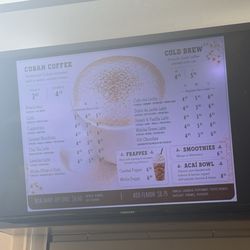 Coffee Menu