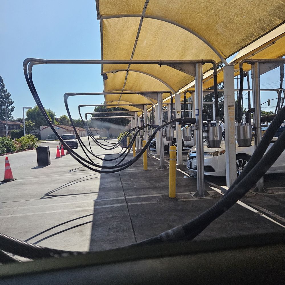 Drive Thru Express Car Wash - This picture shows that the windows is not clean - Car Wash Near Me - Anaheim, California