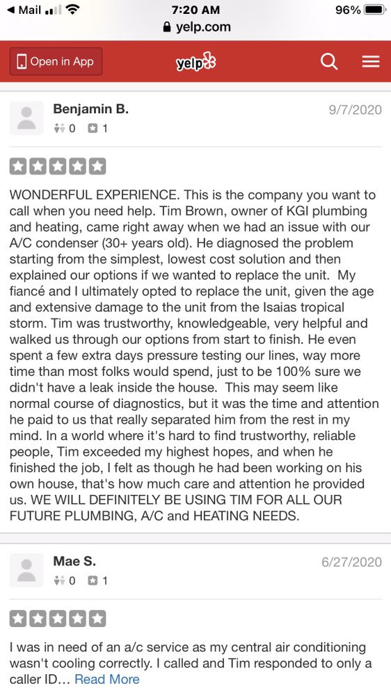 Slide of KGI Plumbing And Heating