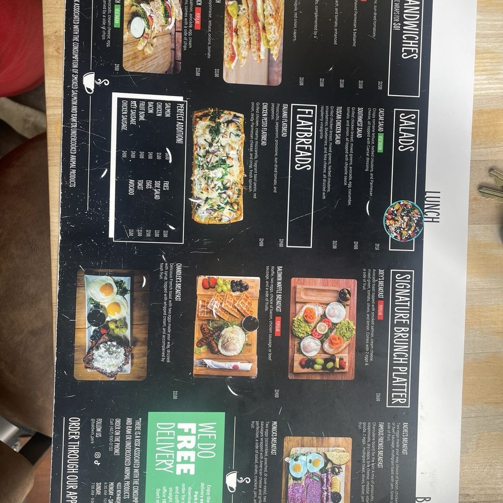 Baldwin Perk - Menu (front) - Cafes Near Me - Orlando, Florida Baldwin Perk - Menu (front) - Cafes Near Me - Orlando, Florida