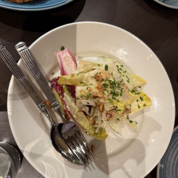 The Purple Pig - The endive and apple salad was delicious.  Loved the dressing - Coffee & Tea Near Me - Oak Brook, Illinois