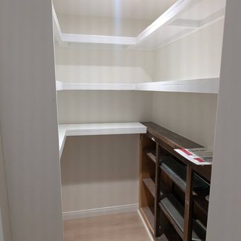 Proficient Drywall - Inside the second pantry, we had Cesar built the shelves for storage. - Drywall Installation & Repair Near Me Proficient Drywall - Inside the second pantry, we had Cesar built the shelves for storage. - Drywall Installation & Repair Near Me