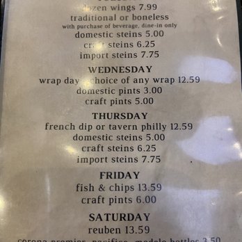 Vine Tavern & Eatery - Daily Specials - Bars Near Me - Phoenix, Arizona
