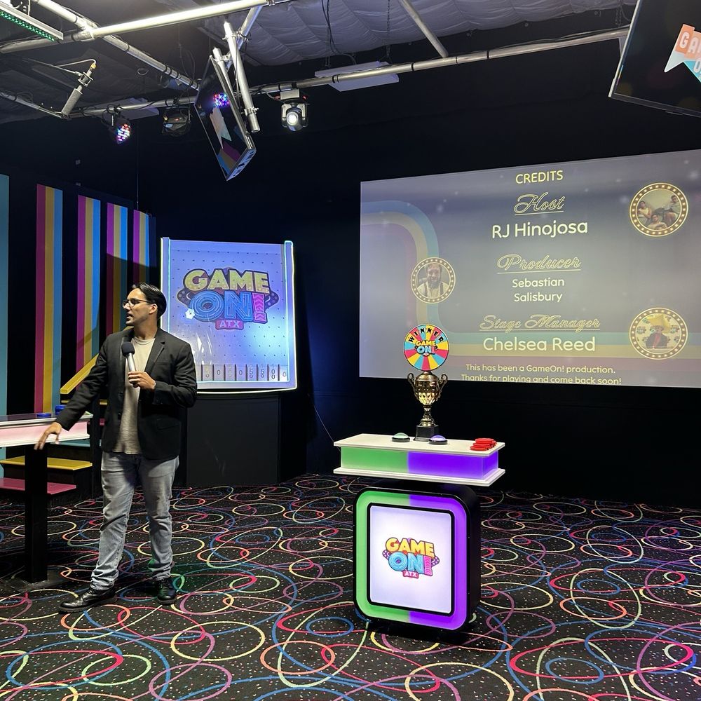 GameOn! ATX - Our host RJ - Team Building Activities Near Me - Austin, Texas GameOn! ATX - Our host RJ - Team Building Activities Near Me - Austin, Texas