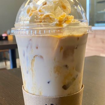 Caffe Mercato - Iced Caramel Latte - Cafes Near Me - Menifee, California