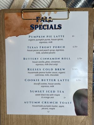 Menu photo 6 Instill Coffee Cedar Park, TX