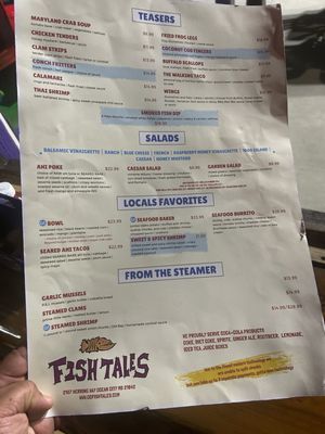 Menu photo 5 Fish Tales Ocean City, MD