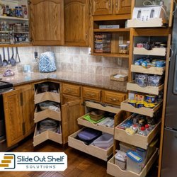 Slide Out Shelf Solutions - Customize your storage space in your kitchen and pantry!