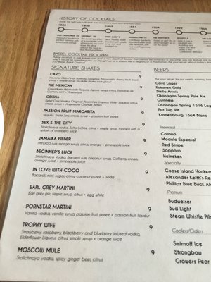 Menu photo 7 Cavo Bar and Kitchen Vancouver, BC Menu photo 7 Cavo Bar and Kitchen Vancouver, BC