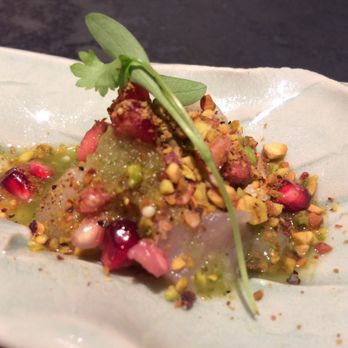 Robin - Local Long Cod Sashimi (w/Pistachios & Pomegranates)- 3.5/5 stars - Sushi Bars Near Me - San Francisco, California Robin - Local Long Cod Sashimi (w/Pistachios & Pomegranates)- 3.5/5 stars - Sushi Bars Near Me - San Francisco, California