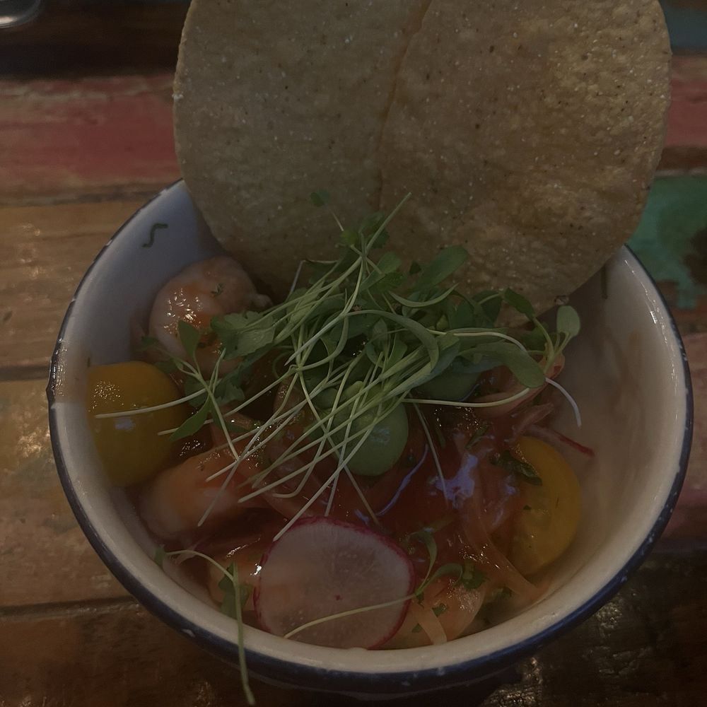 Tacology - Heirlooms Farro Ceviche And Shrimps - Mexican Near Me - Miami, Florida
